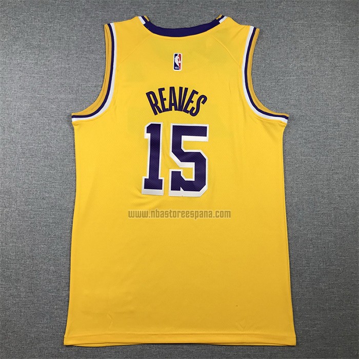 Camiseta Los Angeles Lakers Austin Reaves NO 15 Icon 2022-23 Amarillo